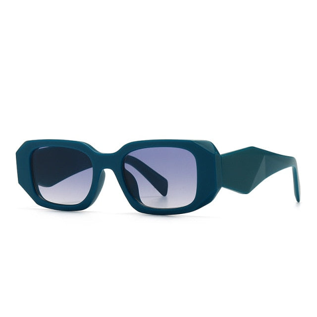 Calanovella Women Vintage Sunglasses Brand Designer Ladies Irregular Square Sun Glasses Men UV400 Protection Outdoor Shades Eyewear