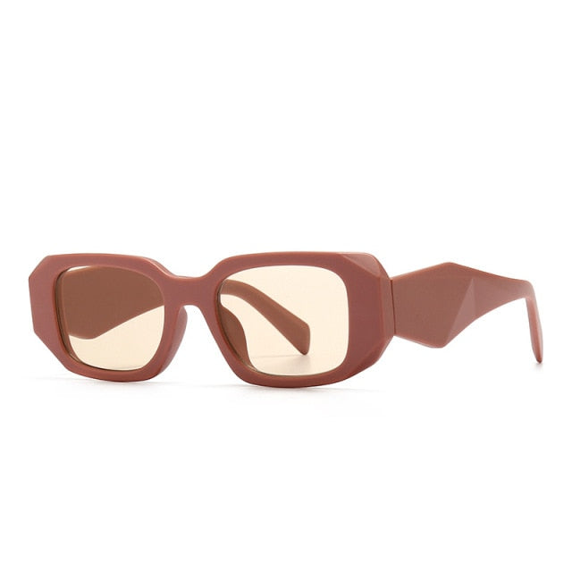 Calanovella Women Vintage Sunglasses Brand Designer Ladies Irregular