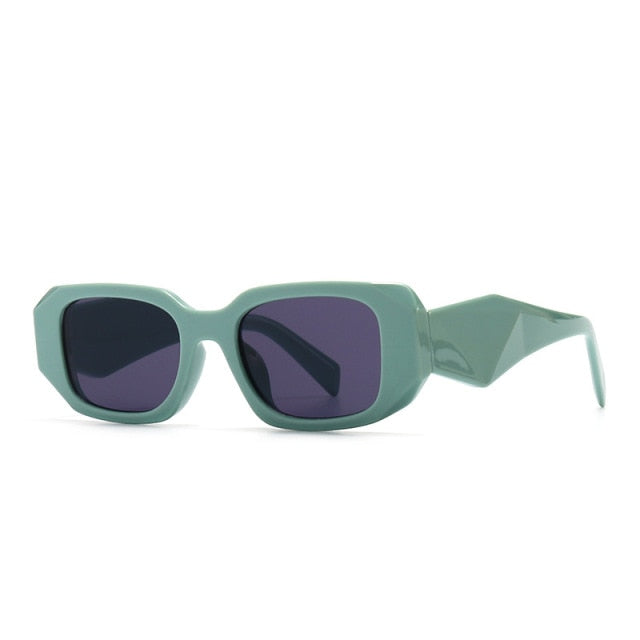 Calanovella Women Vintage Sunglasses Brand Designer Ladies Irregular Square Sun Glasses Men UV400 Protection Outdoor Shades Eyewear