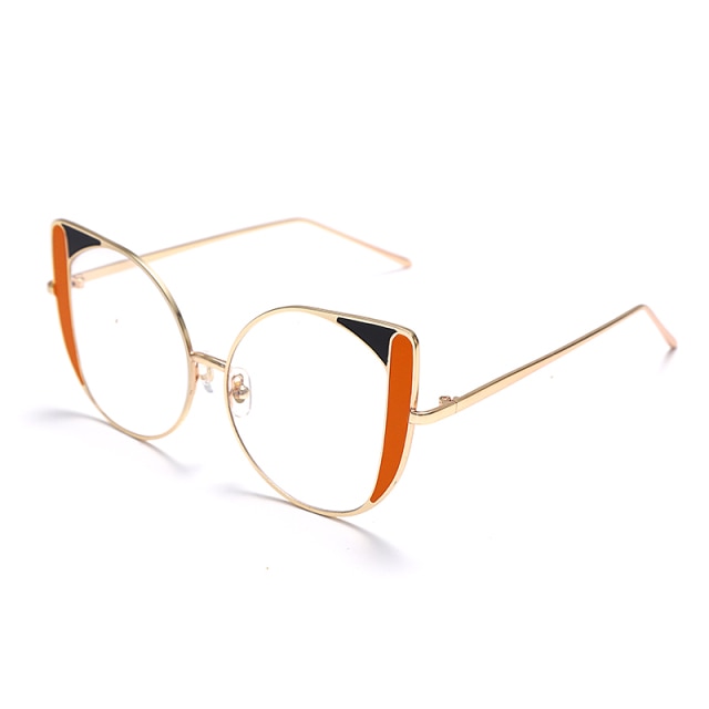 Calanovella Cat Eye Glasses Frames Optical Glass Vintage Clear Glasses