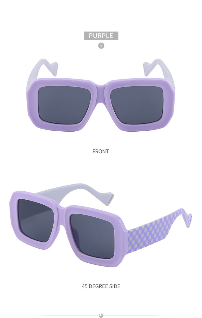 Calanovella Trendy Square Oversized Sunglasses Men Outdoor Brand Vintage Rectangle Sun Glasses Women Shades Eyewear UV400