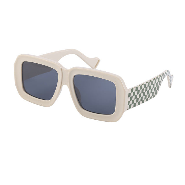 Calanovella Trendy Square Oversized Sunglasses Men Outdoor Brand