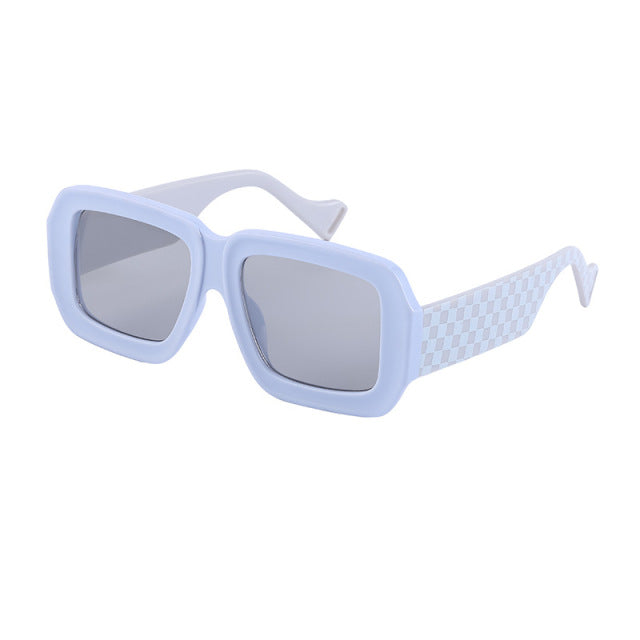 Calanovella Trendy Square Oversized Sunglasses Men Outdoor Brand