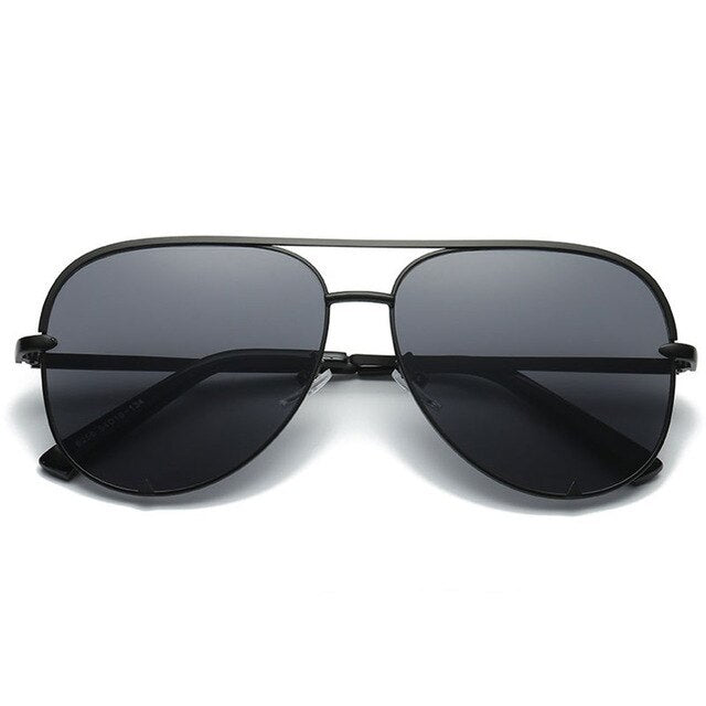 Calanovella Oversized Pilot Sunglasses Men Women Metal Frame Fashion UV400 Sun Glasses Steampunk Big Shades Female Eyewear
