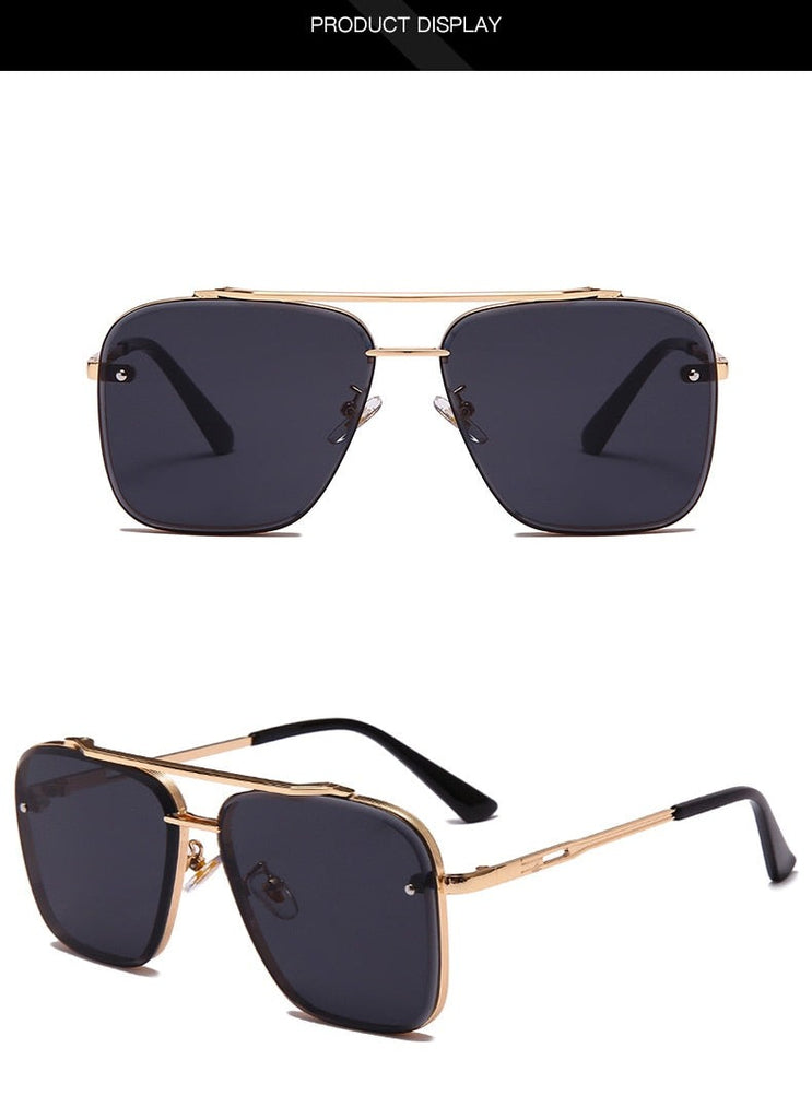 Calanovella Steampunk Square Sunglasses Men Sun Glasses Women UV400