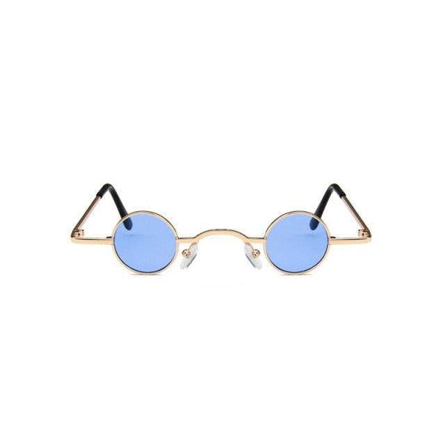 Calanovella Steampunk Round Sunglasses Women Mirror Vintage Sunglasses