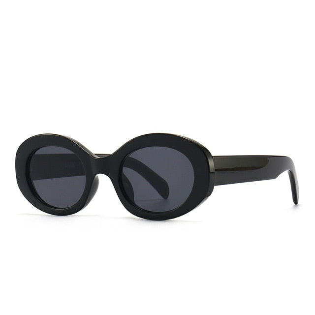 Calanovella Oval Vintage Sunglasses Women Men Retro Eyeglasses Luxury Brand Designer Sun Glasses Framless Shades Classic Eyewear UV400