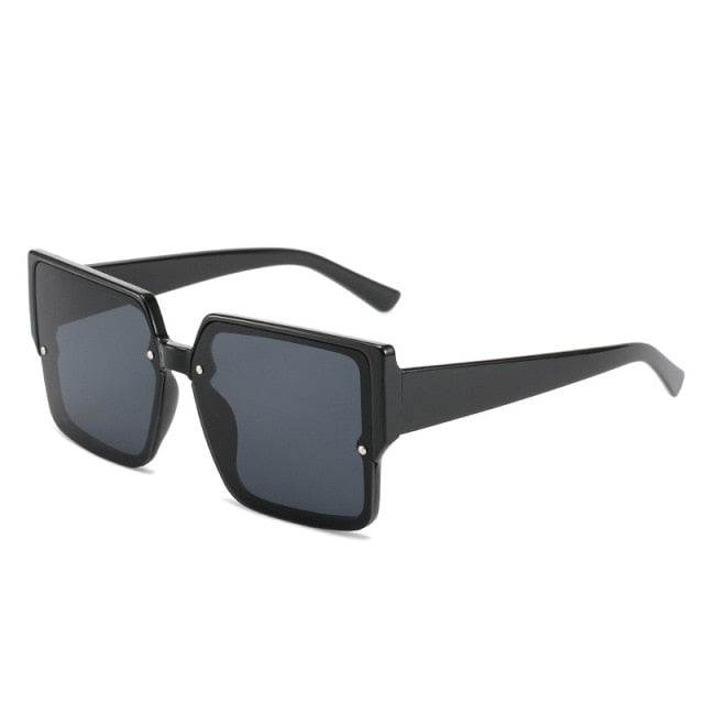 Calanovella Oversized Square Sunglasses Women Brand Designer Tinted Sun Glasses Men UV400 Driving Rivet Shades Eyewear Gafas De Sol