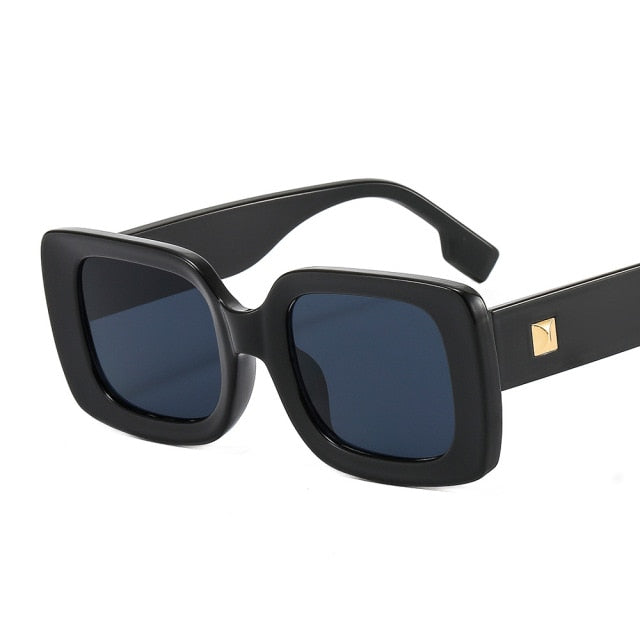 Calanovella Vintage Square Sunglasses Women Tinted Sun Glasses Men