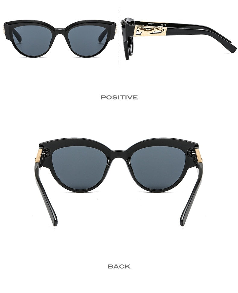 Calanovella Cat Eye Sunglasses Women Luxury Brand Designer Steampunk