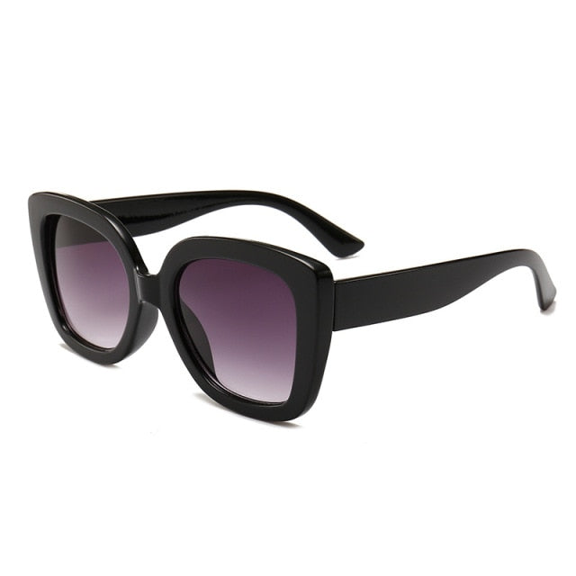 Calanovella Trendy Glitter Sunglasses Women Men Oversized Square Sun Glasses UV400 Shades Steampunk Goggles Vintage Eyewear Gafas de sol