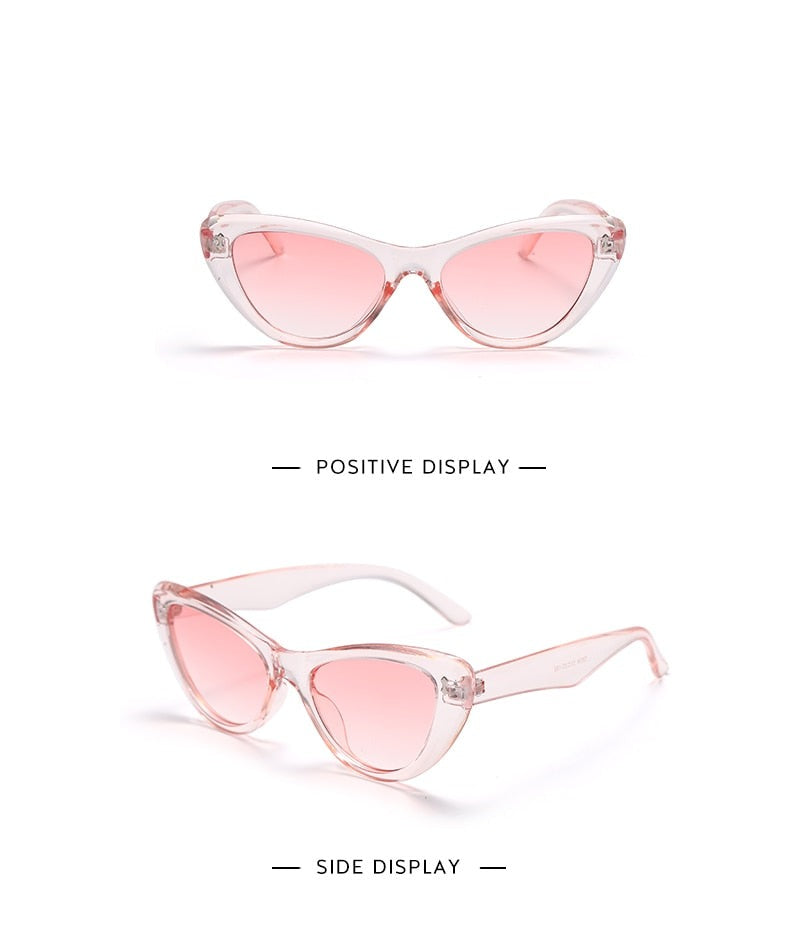 Calanovella Cat Eye Women Sunglasses Men Punk Sun Glasses UV400 Shades Retro Colorful Fashion Eyewear For Female Gafas De Sol