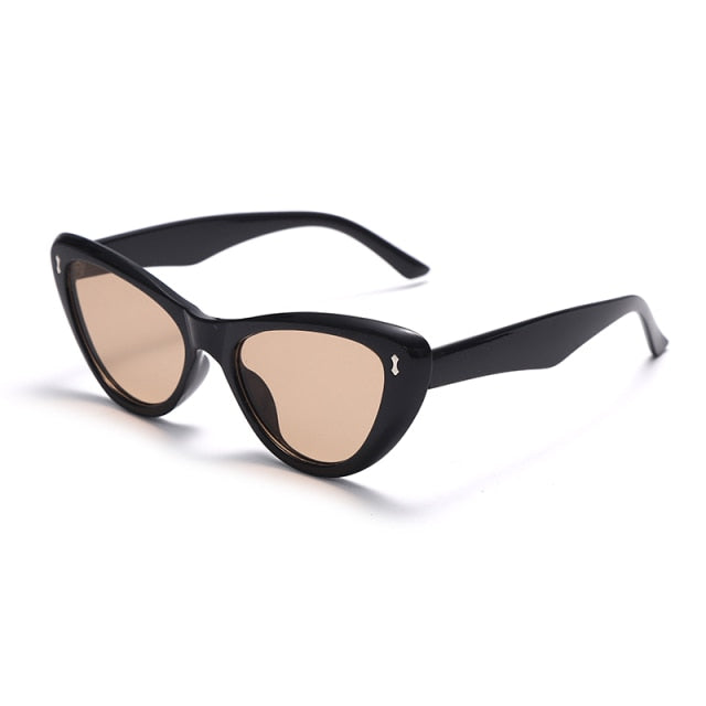 Calanovella Cat Eye Women Sunglasses Men Punk Sun Glasses UV400 Shades Retro Colorful Fashion Eyewear For Female Gafas De Sol