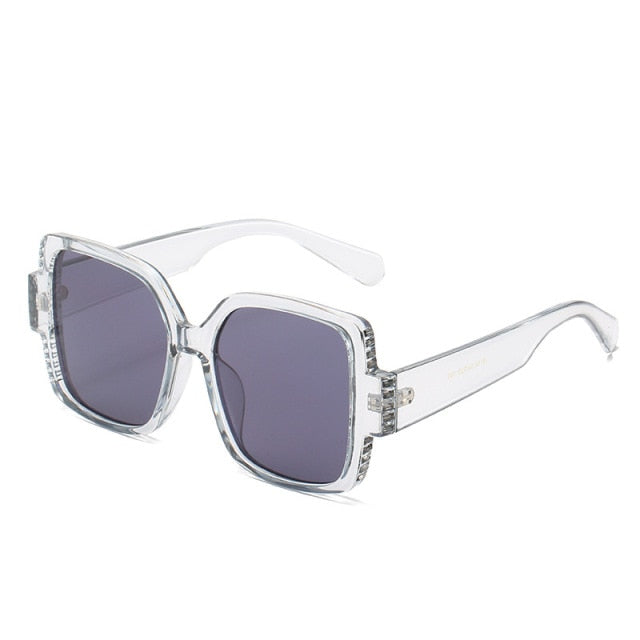 Calanovella New Women Personality Diamond-Studded Sunglasses Fashion Square Frame Rhinestone Glasses Lady Sun Glass Eyewear Party Gifts