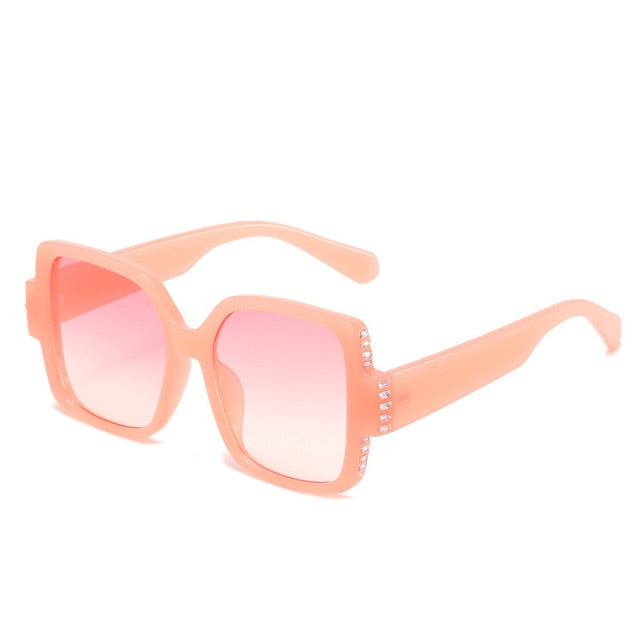Calanovella New Women Personality Diamond-Studded Sunglasses Fashion