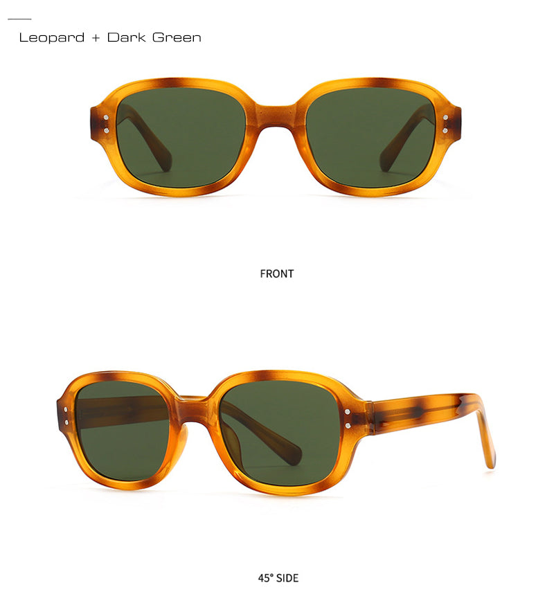 Calanovella Fashion Colorful Square Women Luxury Sunglasses Retro