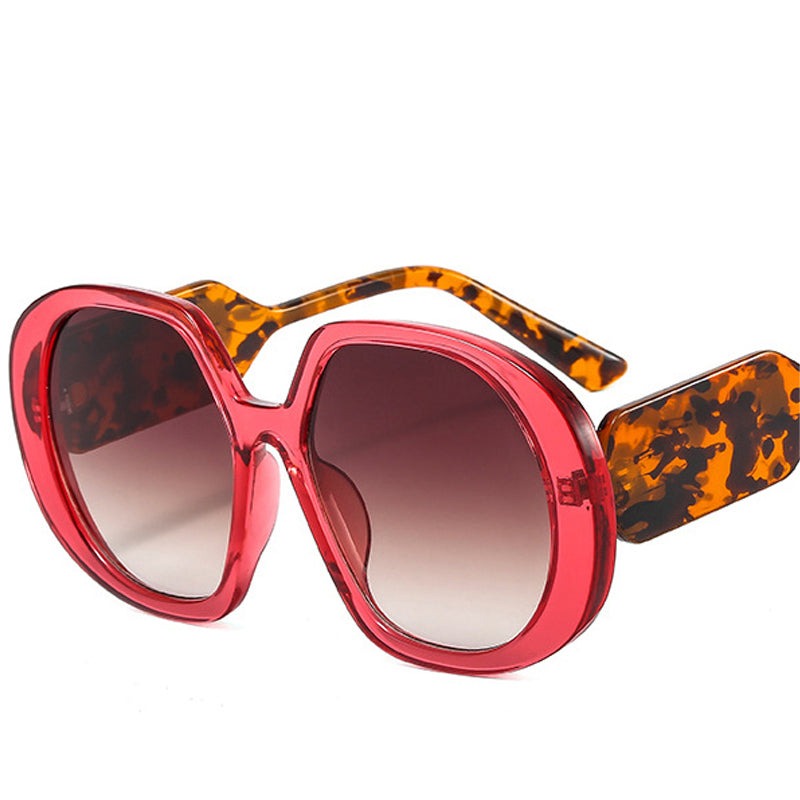 Calanovella Retro Oversized Colorful Round Women Sunglasses Shades
