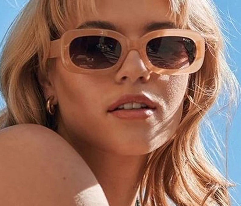 Calanovella Retro Square Colorful Sunglasses Women Fashion Green Yellow Shades UV400 Men Trending Sun Glasses