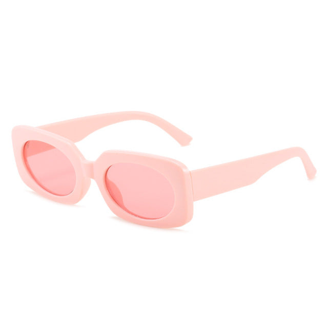 Calanovella Retro Square Colorful Sunglasses Women Fashion Green Yellow Shades UV400 Men Trending Sun Glasses