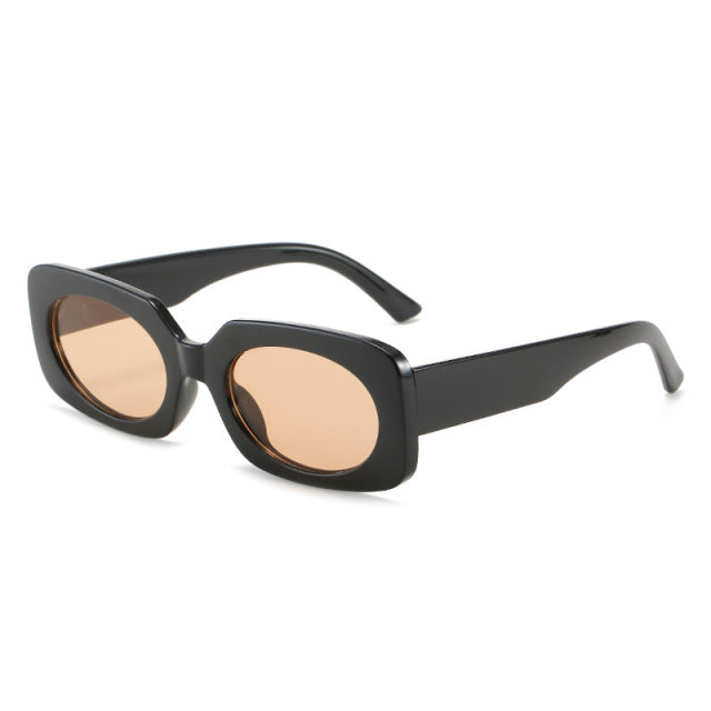 Calanovella Retro Square Colorful Sunglasses Women Fashion Green Yellow Shades UV400 Men Trending Sun Glasses