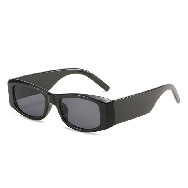 Calanovella Retro Rectangle Sunglasses Women Trending Shades UV400 Square Men Yellow Pink Sun Glasses