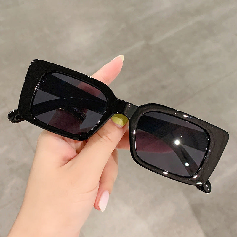 Calanovella Retro Small Rectangle Sunglasses Women Fashion Leopard