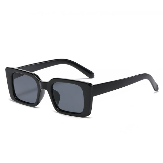 Calanovella Retro Small Rectangle Sunglasses Women Fashion Leopard Gradient Men Shades UV400 Trending Square Sun Glasses