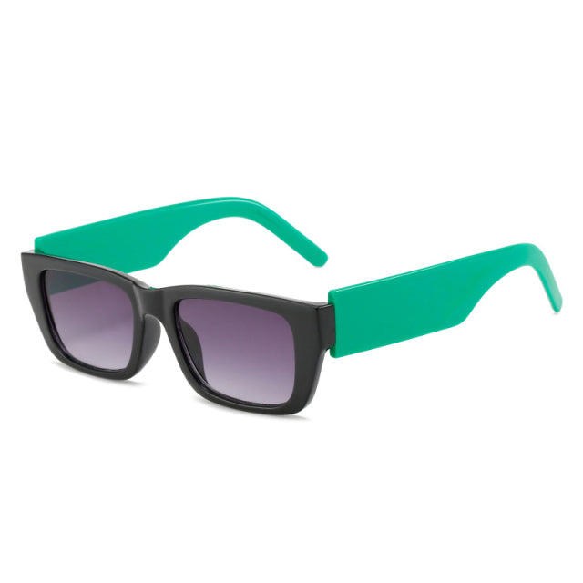 Calanovella Retro Square Double Colors Sunglasses Women Fashion Brand