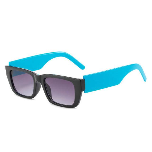 Calanovella Retro Square Double Colors Sunglasses Women Fashion Brand