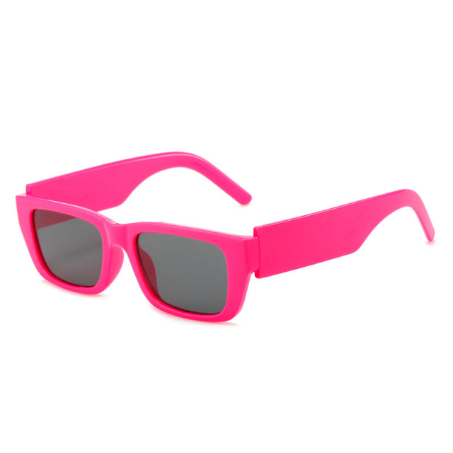 Calanovella Retro Square Double Colors Sunglasses Women Fashion Brand