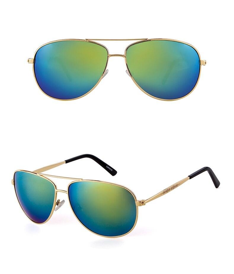 Calanovella Polarized Aviator Sunglasses Designer Double Bridge Lens Pilot Sun Glasses UV400