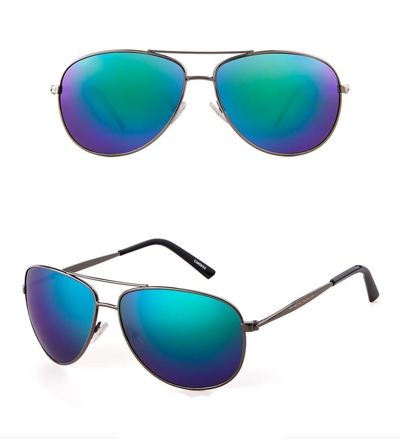 Calanovella Polarized Aviator Sunglasses Designer Double Bridge Lens Pilot Sun Glasses UV400